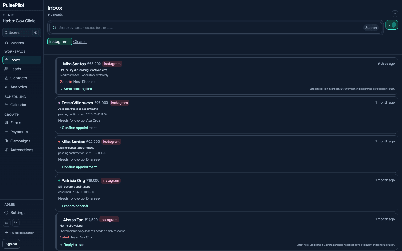 PulsePilot priority inbox